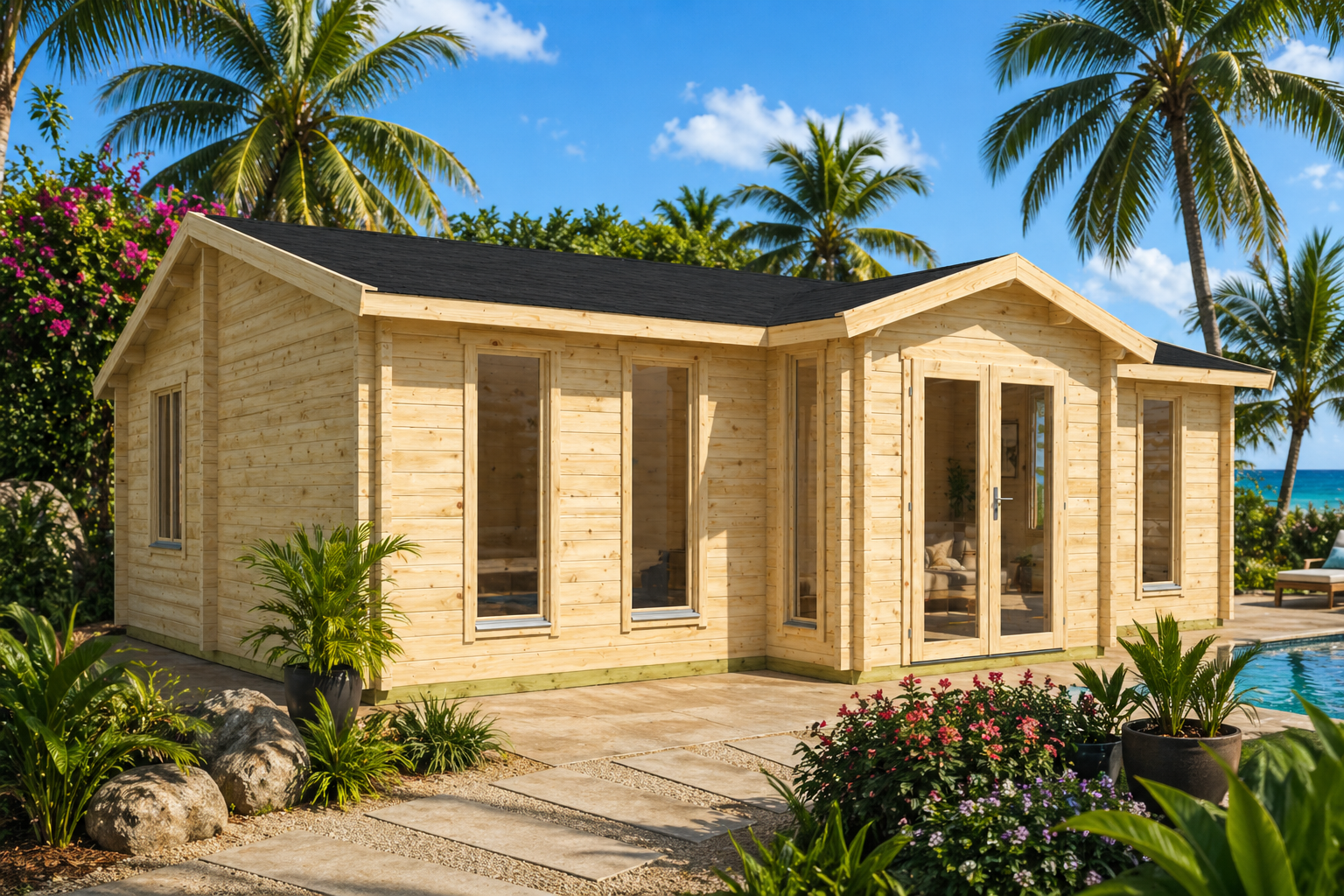 Tuinwoning - Billie - 850x800 cm - Onbehandeld - Prijs op aanvraag tuinwoning billie 850x800 cm onbehandeld
