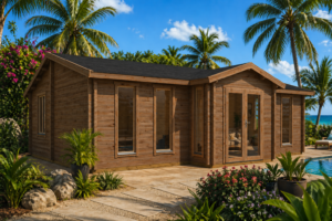 tuinwoning billie 850x800 cm geimpregneerd