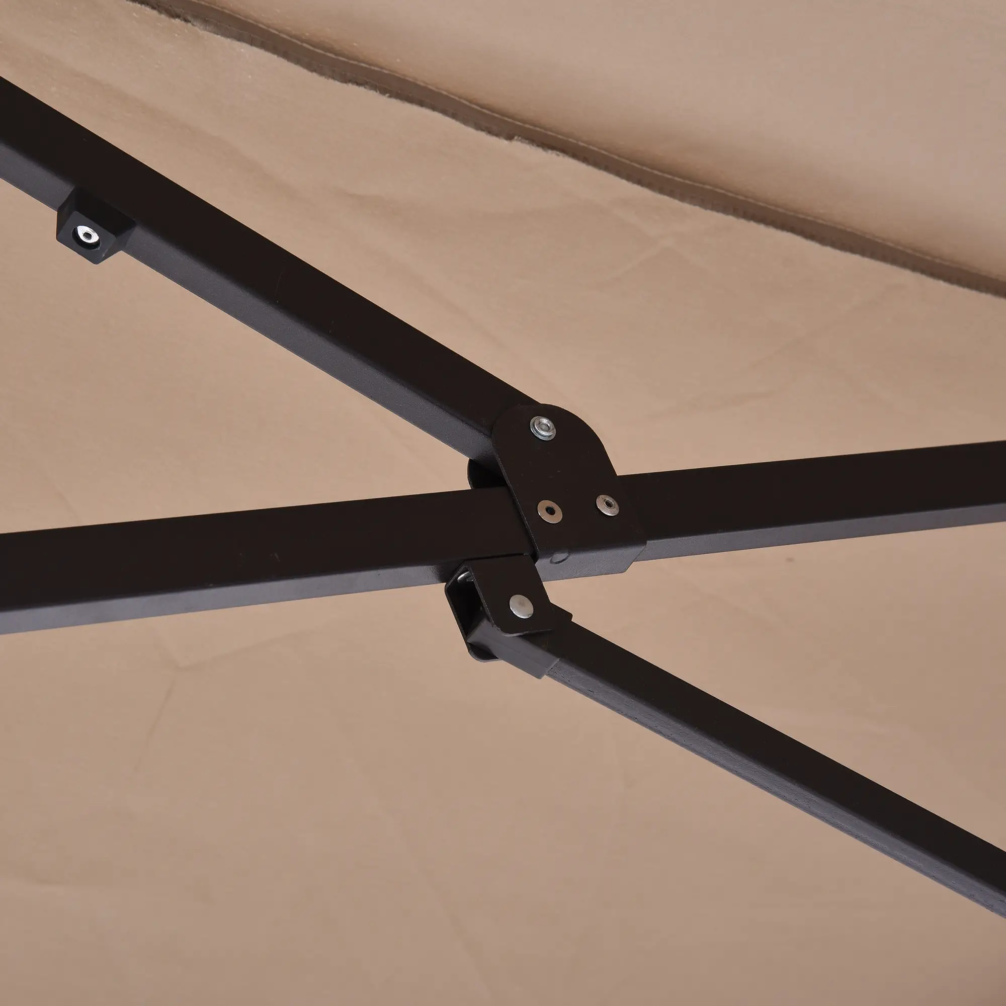parasol dubbelbreed 460x270 cm taupe parasol dubbelbreed 460x270 cm taupe