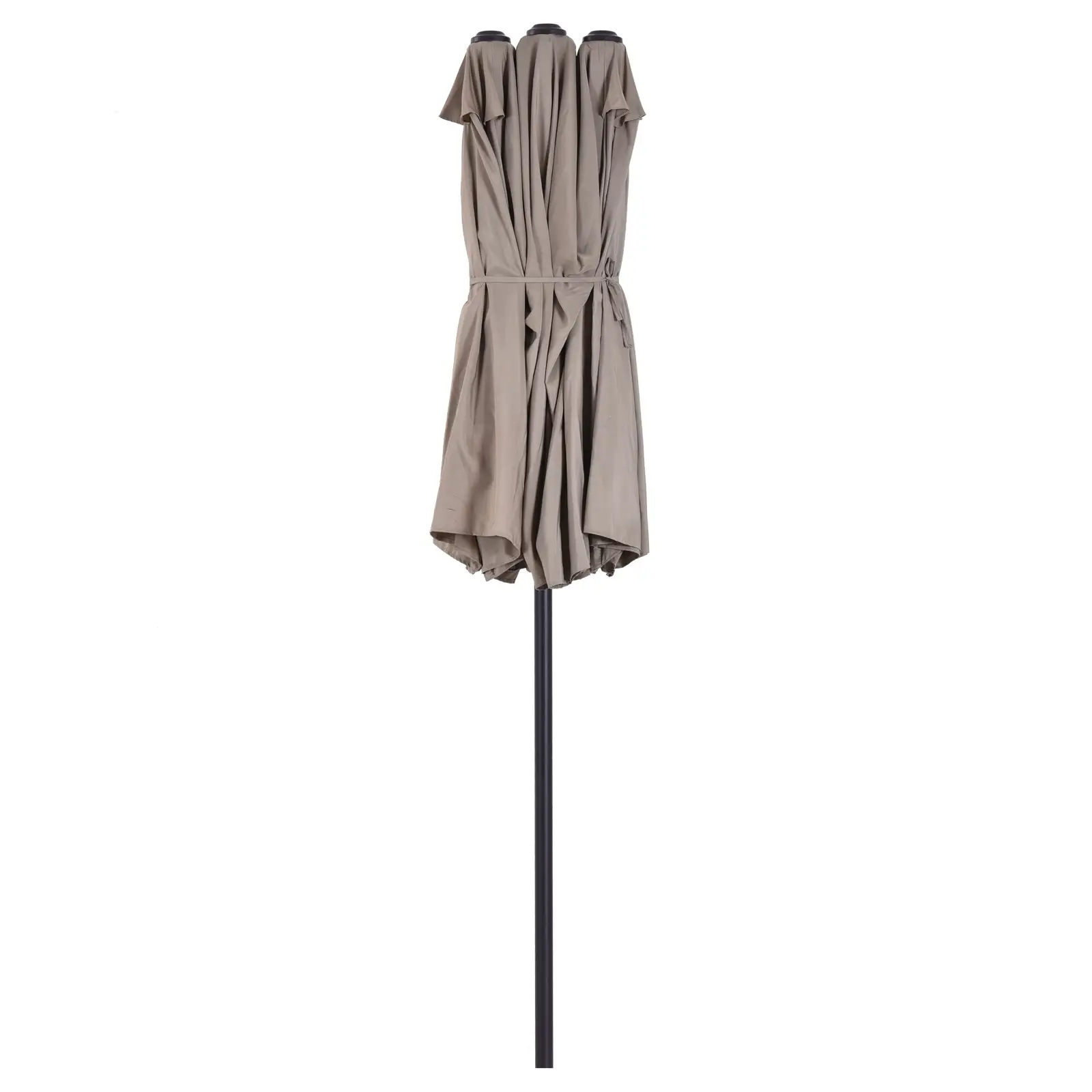 parasol dubbelbreed 460x270 cm taupe parasol dubbelbreed 460x270 cm taupe