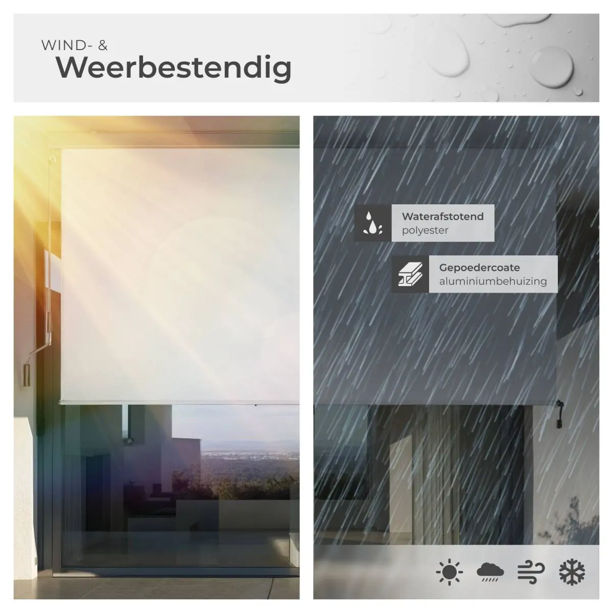 zonneschermen – verticaal hangend – 140×250 cm – lichtgrijs zonneschermen – verticaal hangend – 140×250 cm – lichtgrijs