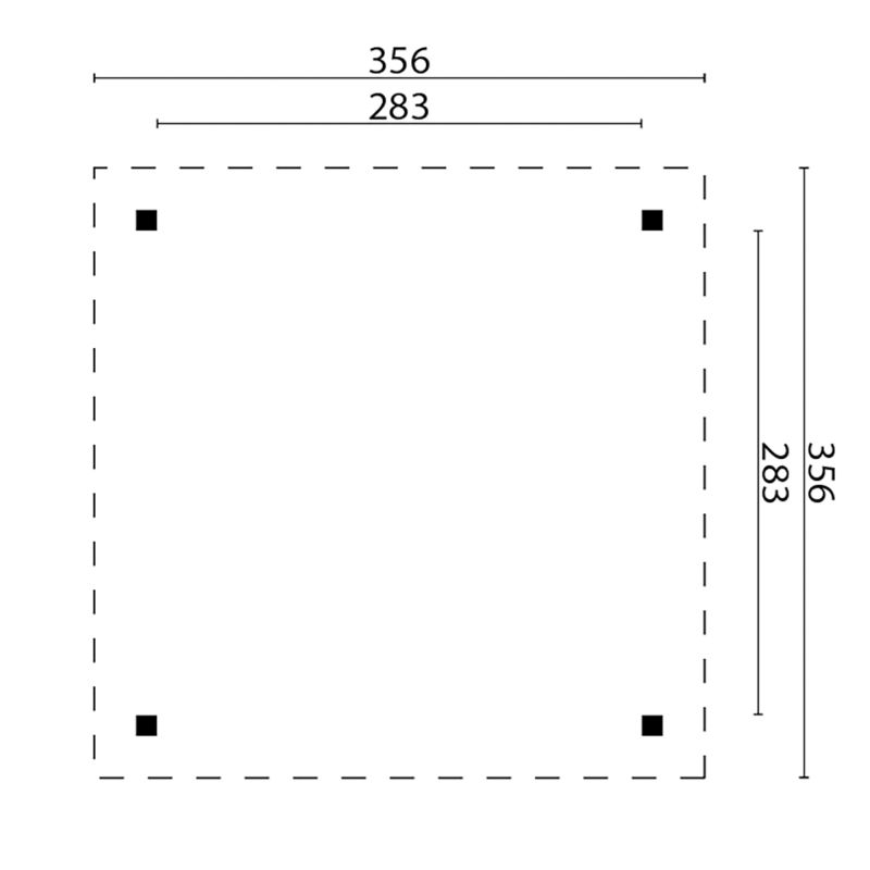 paviljoen 400x325 cm geïmpregneerd paviljoen 400x325 cm geïmpregneerd