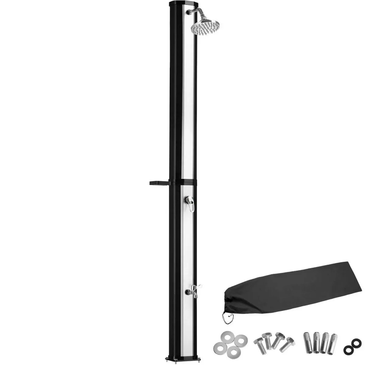 buiten/solardouche 35 ltr kunststof type of zilver buiten/solardouche 35 ltr kunststof type of zilver