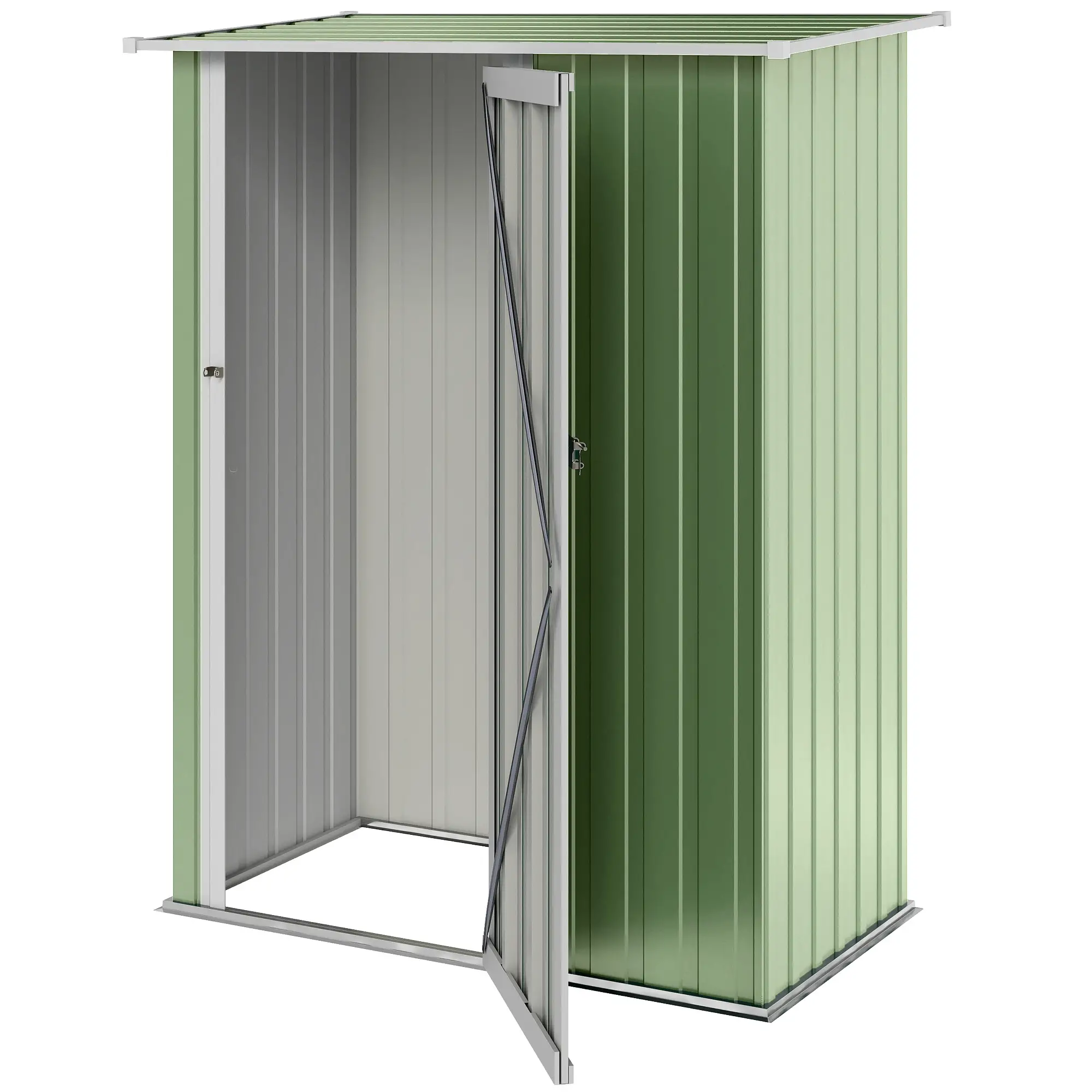 tuinkast costa rica metaal 140x85x190 cm groen tuinkast costa rica metaal 140x85x190 cm groen