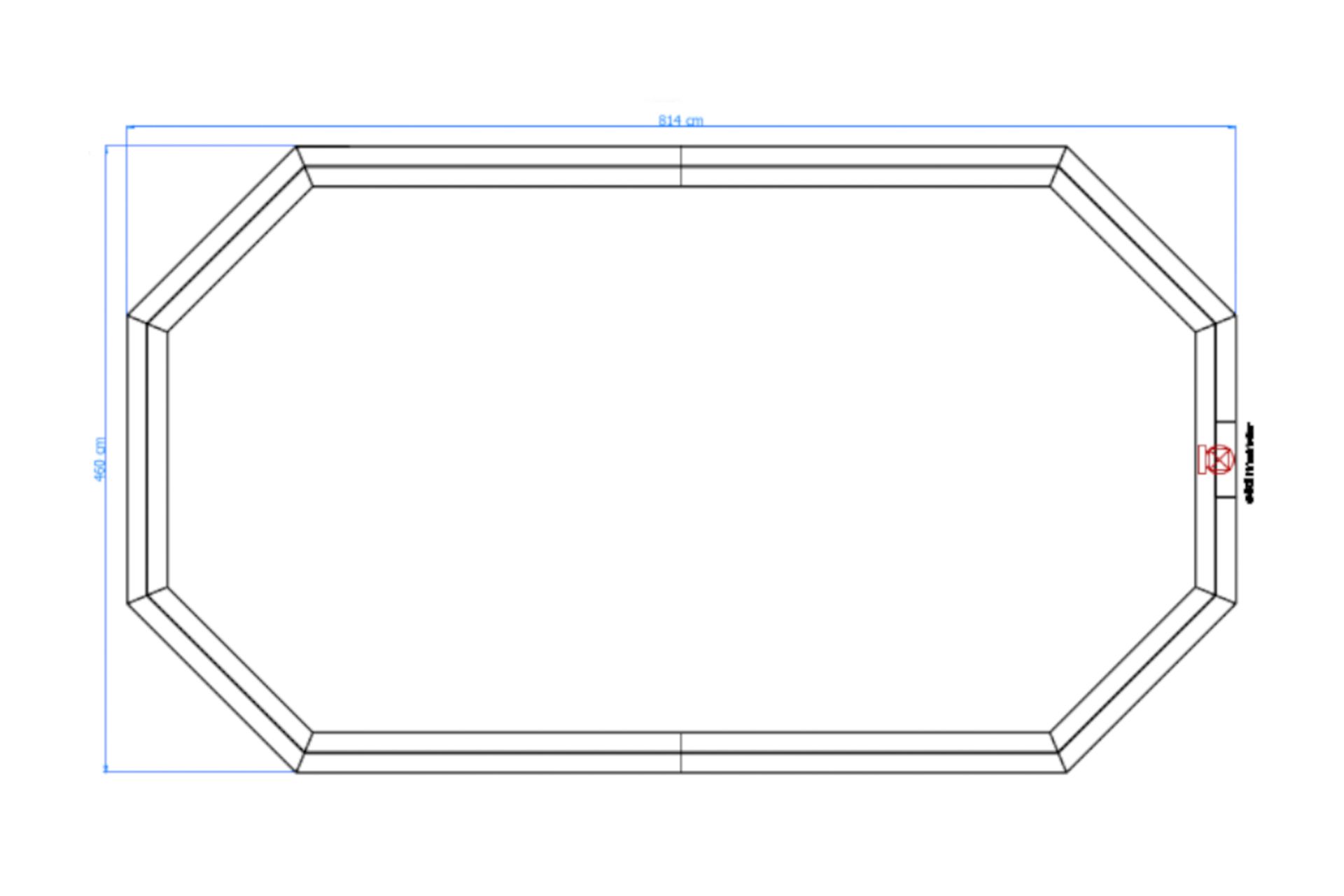 luxe houten zwembad cas abou 814x460x138 cm luxe houten zwembad cas abou 814x460x138 cm