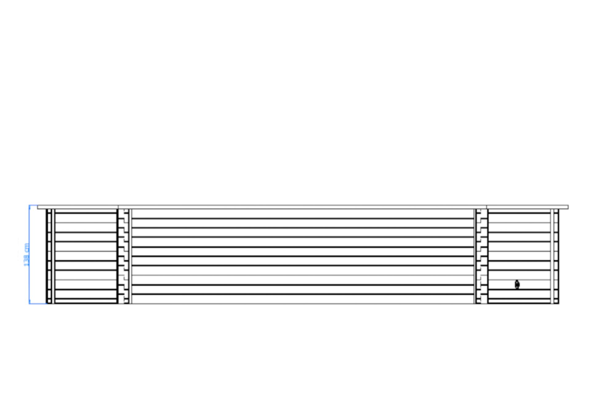 luxe houten zwembad cas abou 814x460x138 cm luxe houten zwembad cas abou 814x460x138 cm