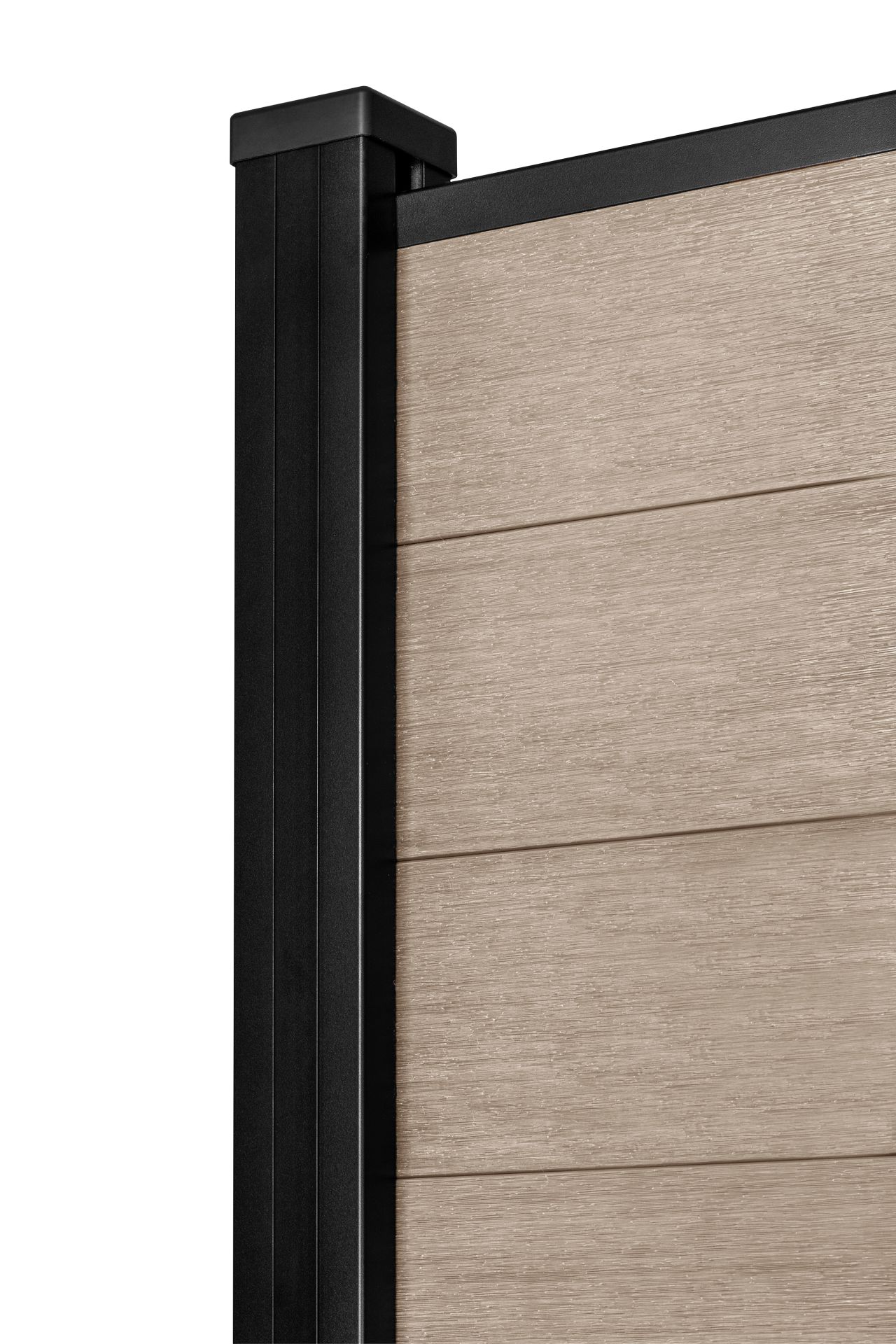 schutting composiet classic 120x180 cm incl. 2 alu. palen grijs schutting composiet classic 120x180 cm incl. 2 alu. palen grijs