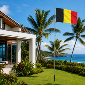 vlaggenmast met vlag 550 cm hoog belgie