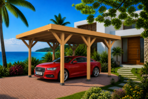 carport 350x500 cm douglas