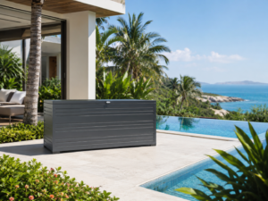 opbergbox – sit & store – aluminium – 1015l – antraciet