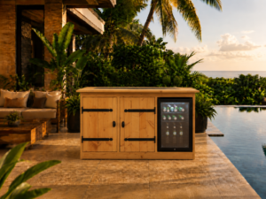 buitenkeuken florida – 70 liter koelkast – douglas hout