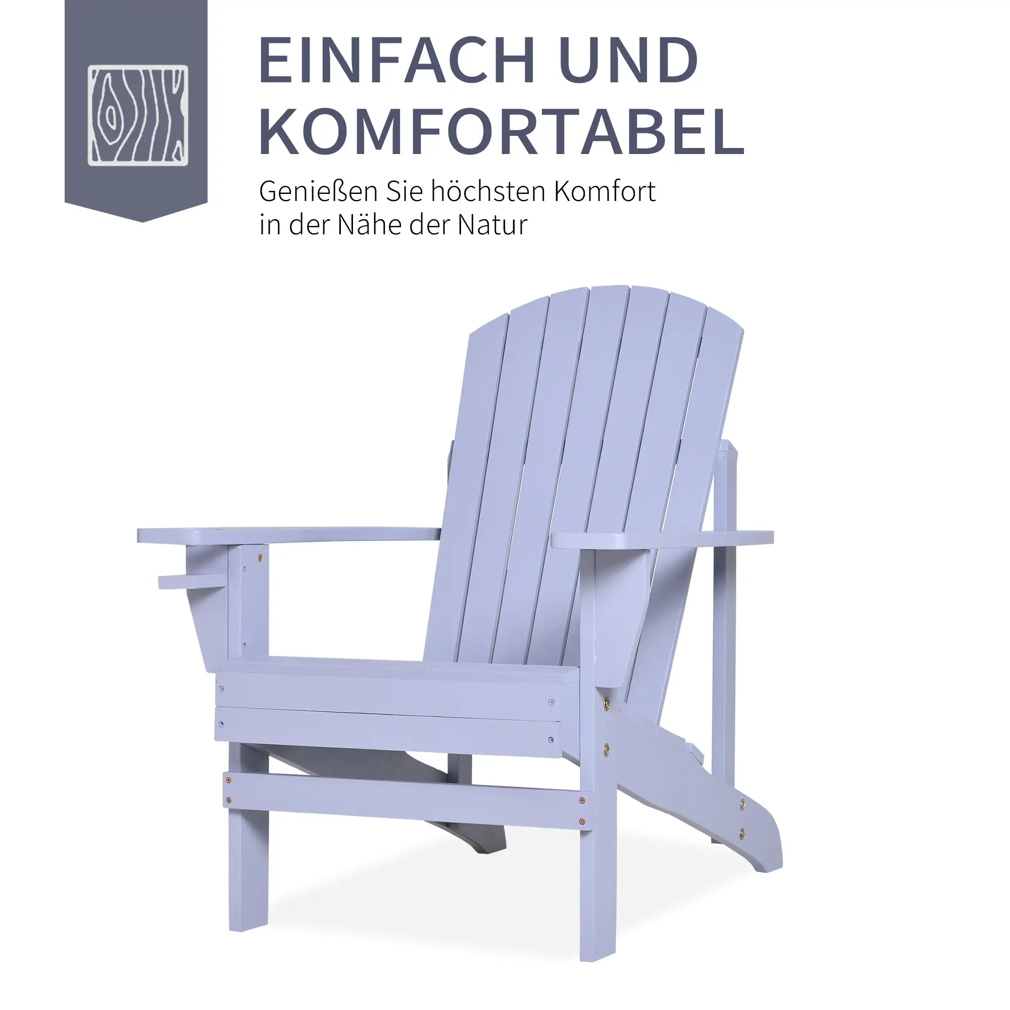 andirondack fauteuilstoel 72x94x93 cm (bxdxh) blauw andirondack fauteuilstoel 72x94x93 cm (bxdxh) blauw