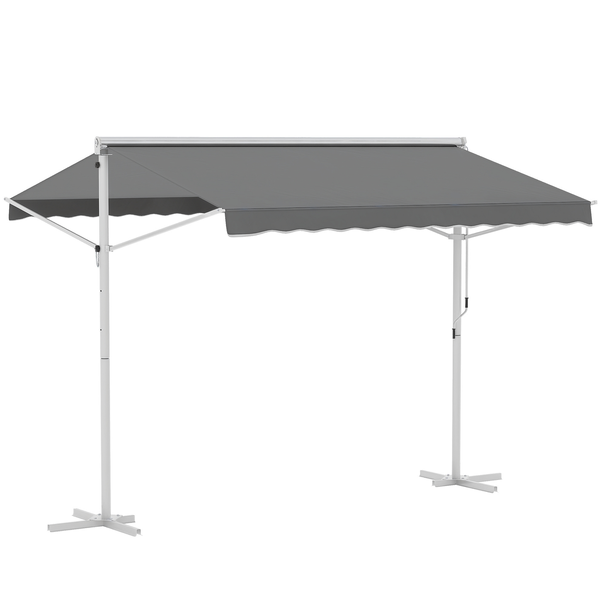 vrijstaande zonneluifel 300x300 cm grijs vrijstaande zonneluifel 300x300 cm grijs