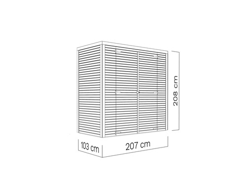 tuinhuis jeanette – 207×013 cm onbehandeld tuinhuis jeanette – 207×013 cm onbehandeld