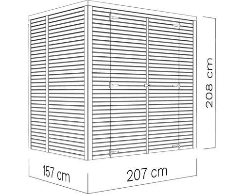 tuinhuis bertha – 207×157 cm onbehandeld tuinhuis bertha – 207×157 cm onbehandeld