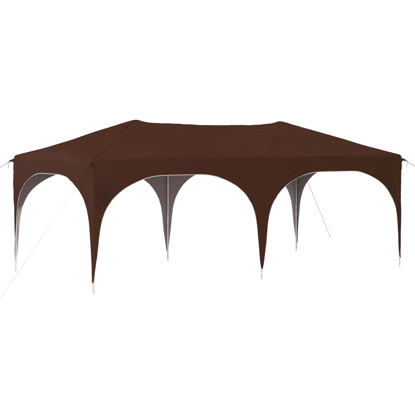 pop up partytent 575x288x245 cm bruin oxford stof pop up partytent 575x288x245 cm bruin oxford stof