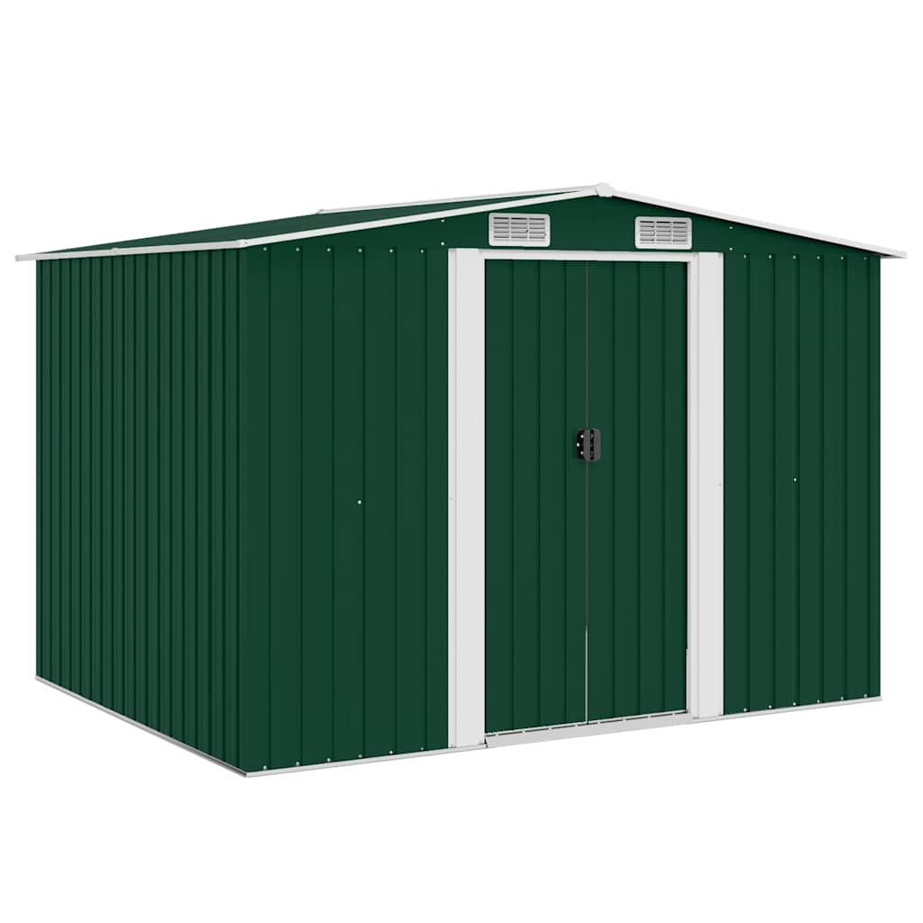 tuinhuis metaal 257x205x178 cm (bxdxh) groen tuinhuis metaal 257x205x178 cm (bxdxh) groen