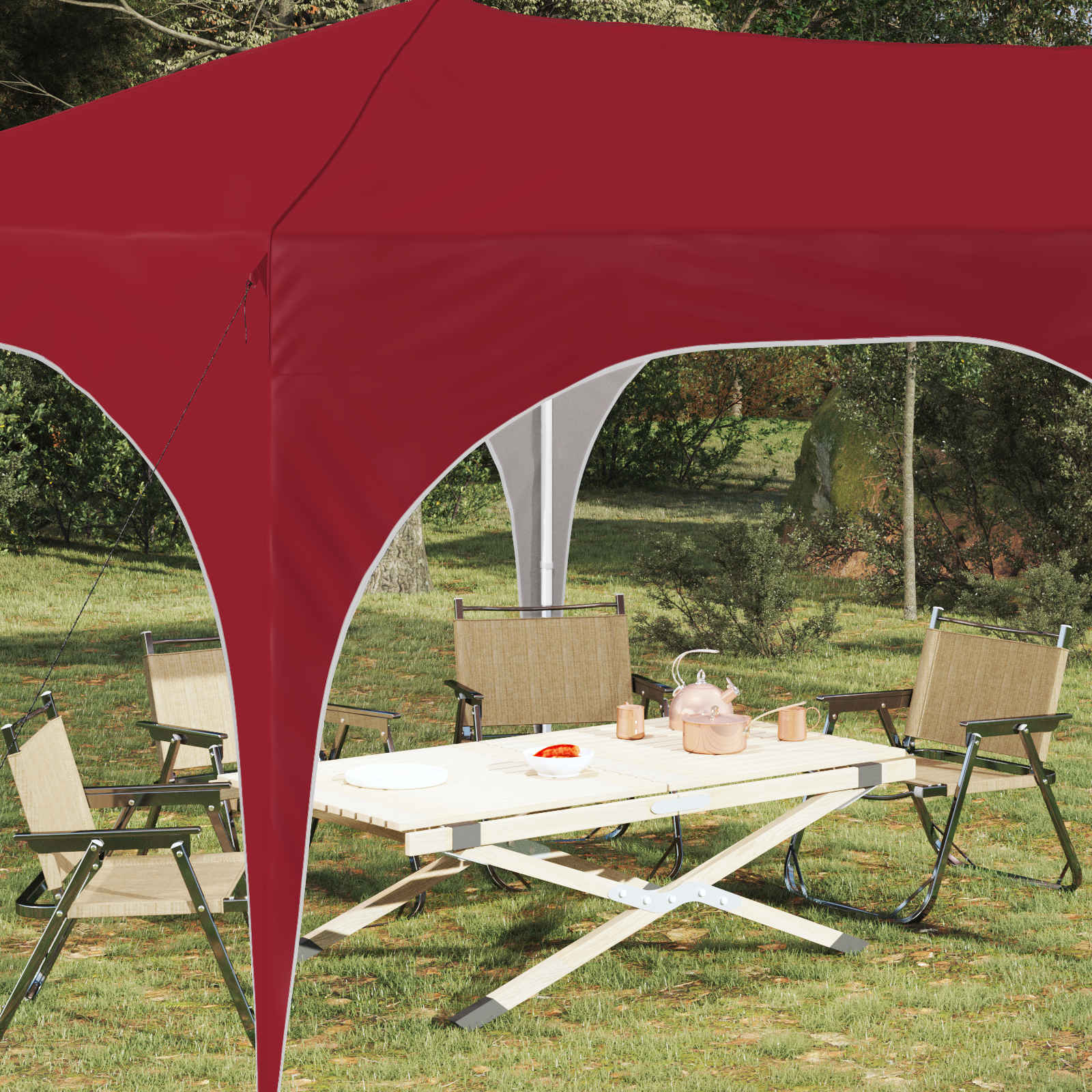 pop up partytent 575x288x245 cm rood oxford stof pop up partytent 575x288x245 cm rood oxford stof