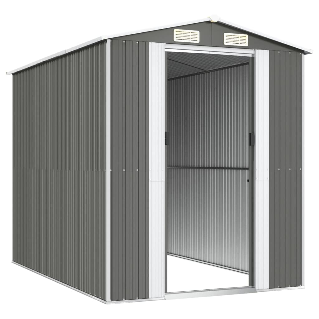 tuinberging – 192x274x223 cm – gegalvaniseerd staal – grijs tuinberging – 192x274x223 cm – gegalvaniseerd staal – grijs