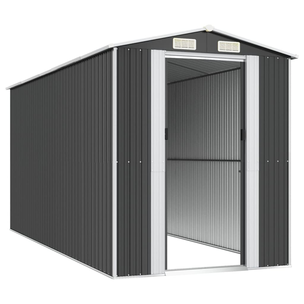 tuinberging – 192x357x223 cm – gegalvaniseerd staal – groen tuinberging – 192x357x223 cm – gegalvaniseerd staal – groen