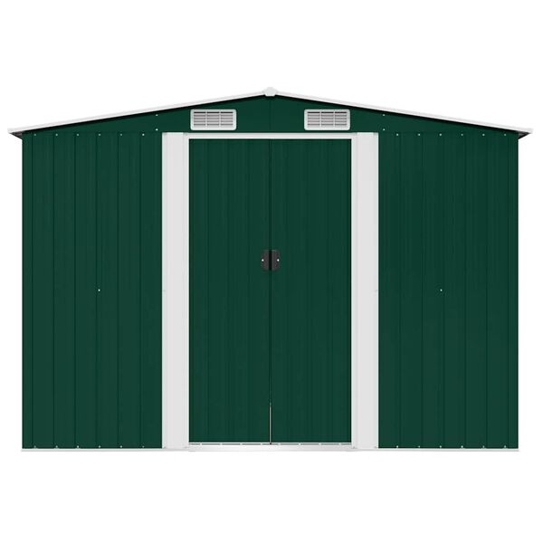 tuinhuis metaal 257x205x178 cm (bxdxh) groen tuinhuis metaal 257x205x178 cm (bxdxh) groen