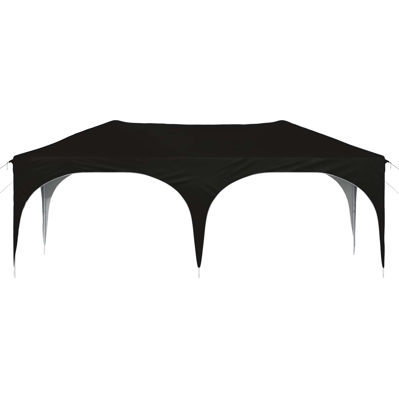 pop up partytent 575x288x245 cm zwart oxford stof pop up partytent 575x288x245 cm zwart oxford stof