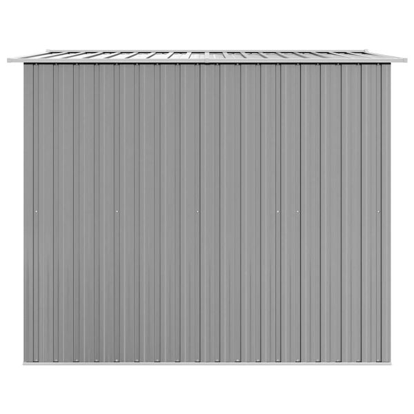 tuinhuis metaal 257x205x178 cm grijs tuinhuis metaal 257x205x178 cm grijs