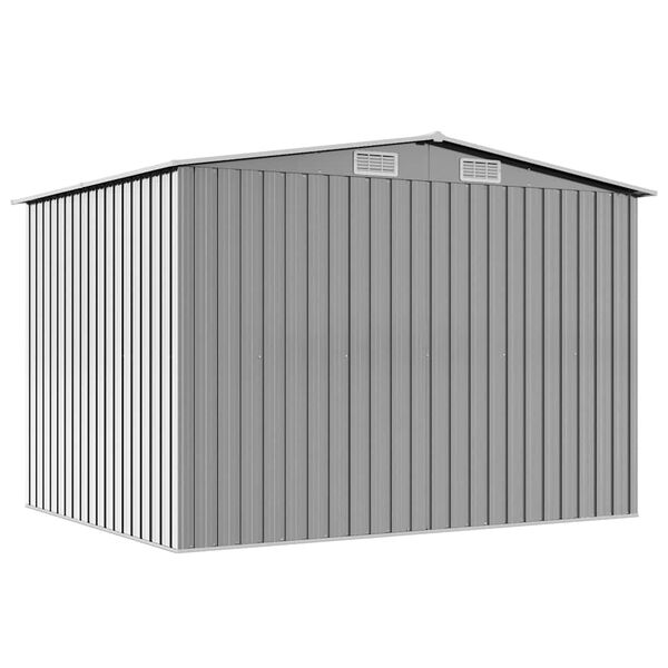 tuinhuis metaal 257x205x178 cm grijs tuinhuis metaal 257x205x178 cm grijs
