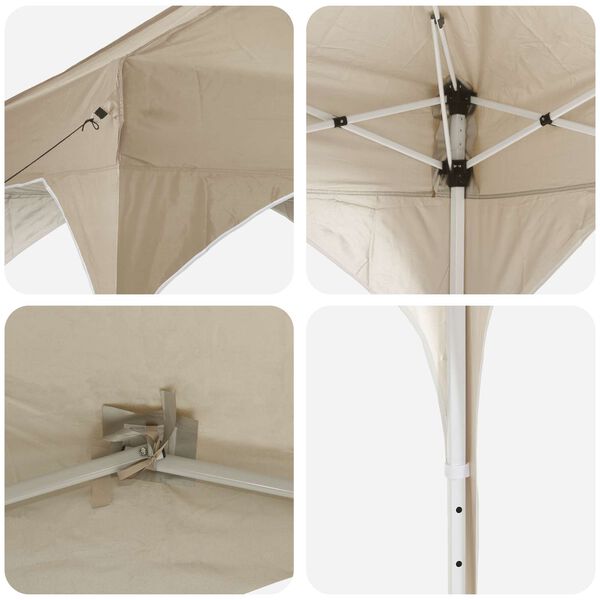 pop up partytent 575x288x245 cm creme oxford stof pop up partytent 575x288x245 cm creme oxford stof