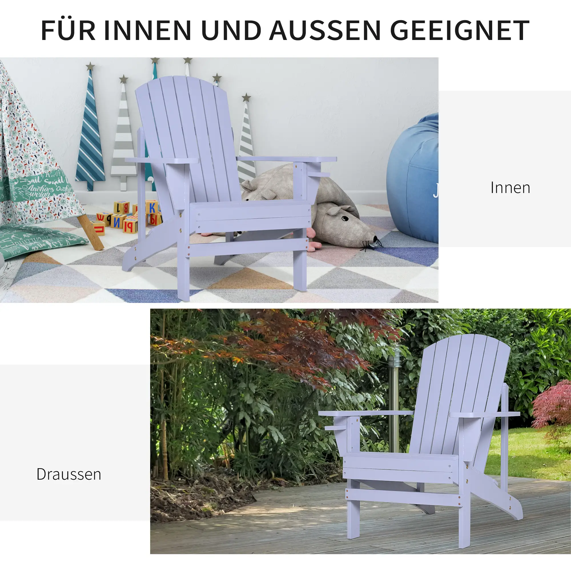 andirondack fauteuilstoel 72x94x93 cm (bxdxh) blauw andirondack fauteuilstoel 72x94x93 cm (bxdxh) blauw