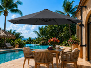 wand parasol 300 cm terra