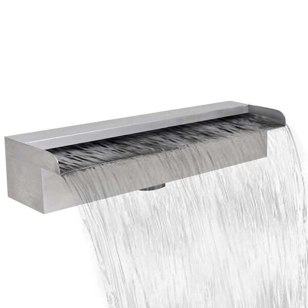 zwembadwaterval rechthoekig 45 cm rvs zwembadwaterval rechthoekig 45 cm rvs