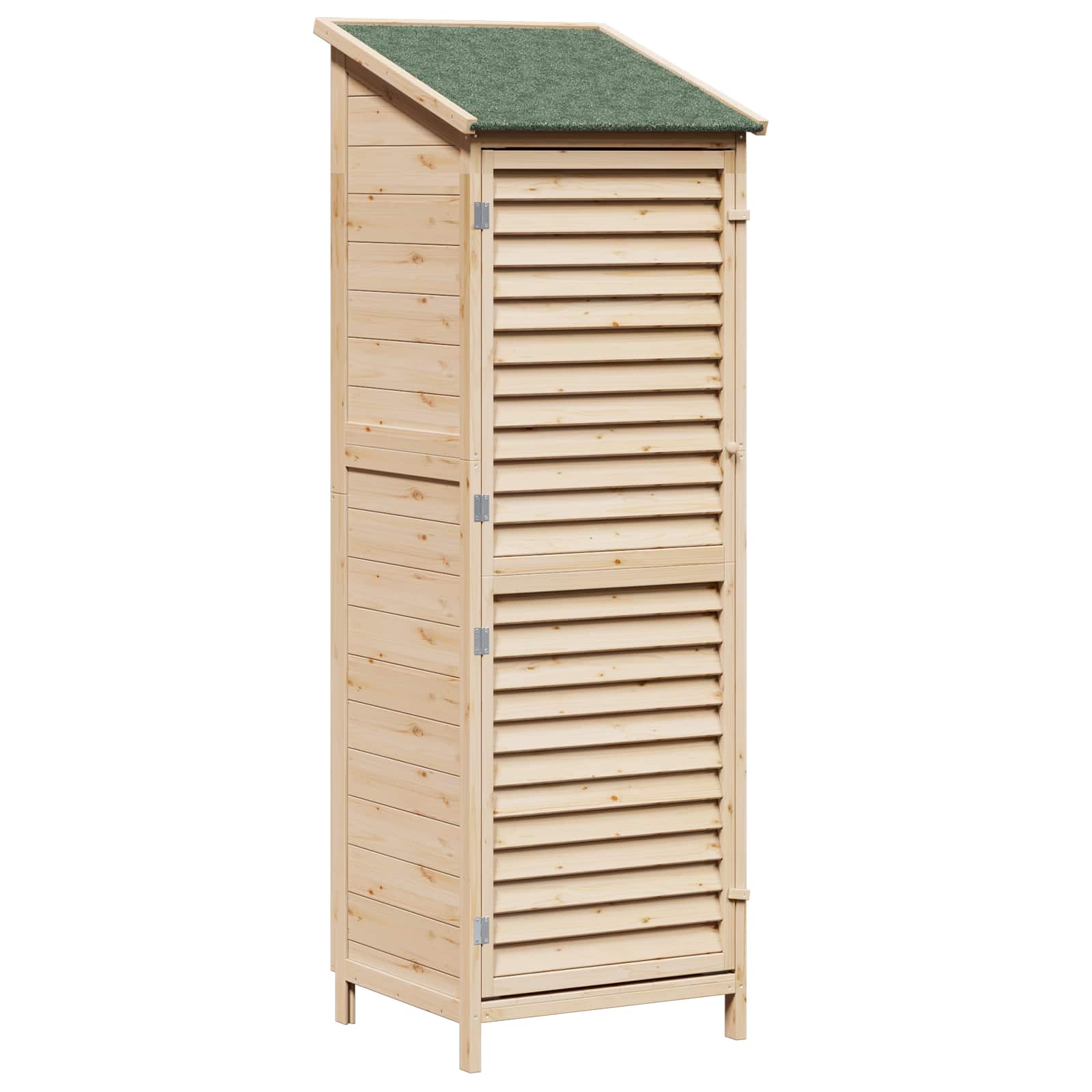 tuinschuur met dak naturel 59x56x176,5 cm massief vurenhout tuinschuur met dak naturel 59x56x176,5 cm massief vurenhout