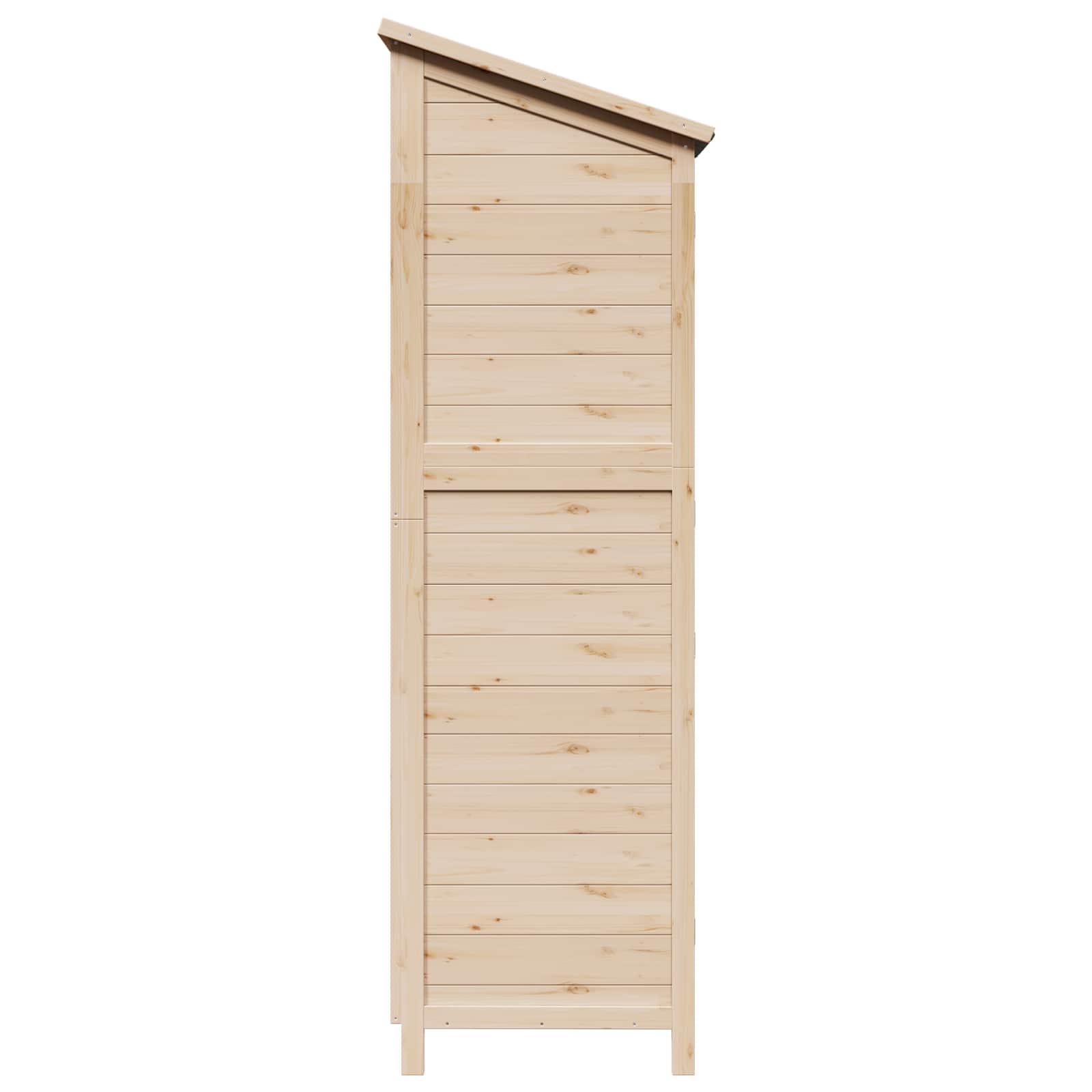 tuinschuur met dak naturel 59x56x176,5 cm massief vurenhout tuinschuur met dak naturel 59x56x176,5 cm massief vurenhout