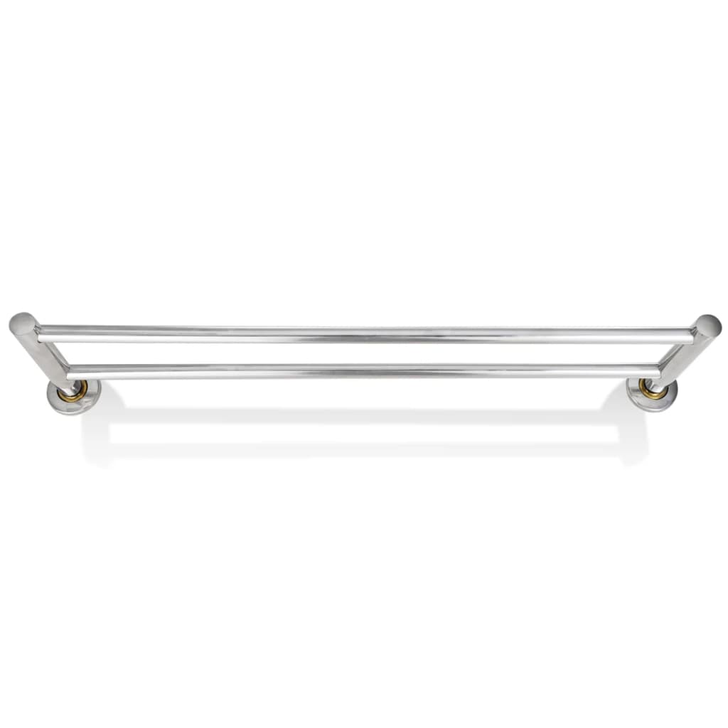 handdoekrek – 2 buizen – rvs – 60 cm breed – nieuw in doos handdoekrek – 2 buizen – rvs – 60 cm breed – nieuw in doos